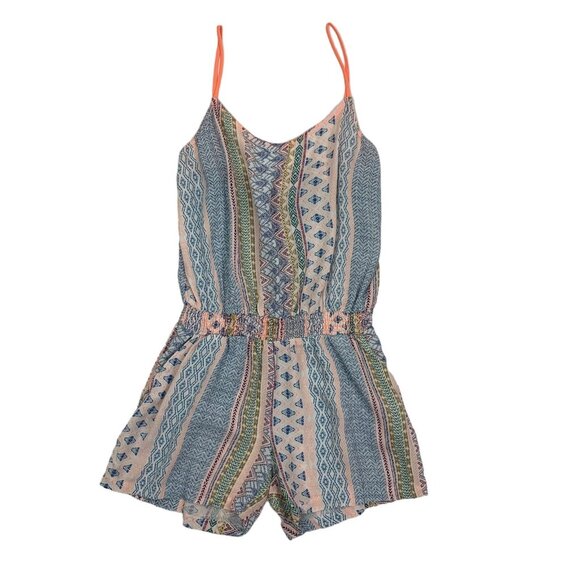 Promod Boutique Romper Small Boho Summer Festival Casual Vacay Sleeveless - Picture 1 of 5
